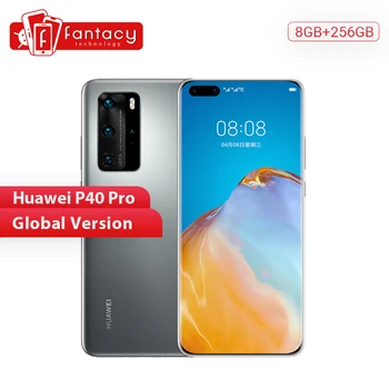 Перейти на Алиэкспресс и купить Глобальная версия Huawei P40 Pro 5G 8 Гб 256 ГБ Kirin 990 смартфон 50MP Quad Camera 6,58 ''90 Гц экран 40 Вт SuperCharge