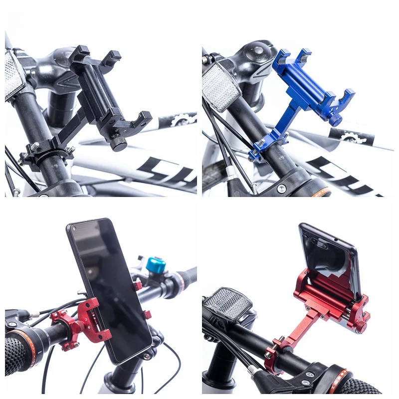  Aluminium Motorrad Bike Fahrrad Handy Halter Halterung Anti-slip MTB Lenker GPS Stehen Neue