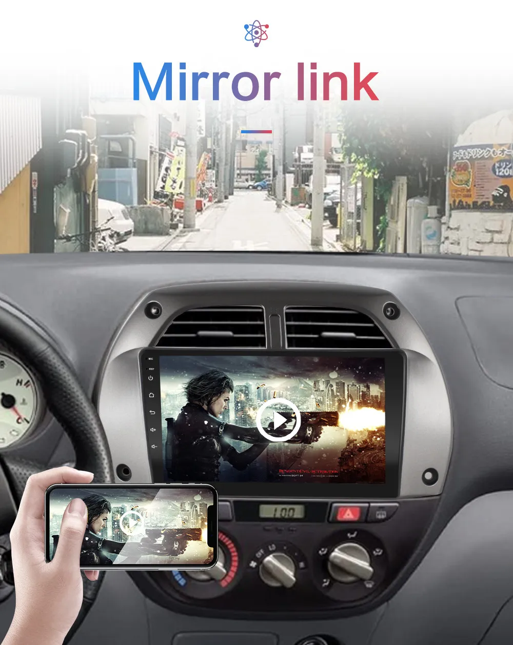 Для Toyota RAV4 автомобильный Радио Мультимедиа Видео плеер навигация gps Android 8,1 2DIN лет 2001 2002 2003 2004 2005 2006