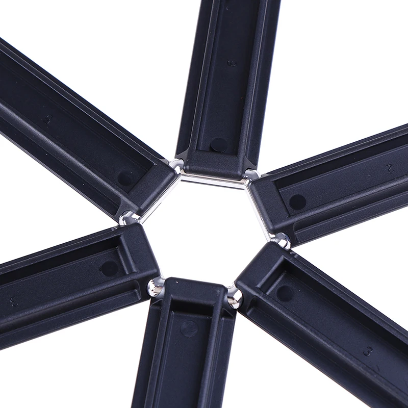 Black Foldable Non Slip Heat Resistant Pad Trivet Pan Placemat Pot Holder Mat Coaster Cushion Kitchen Accessories 1Pc