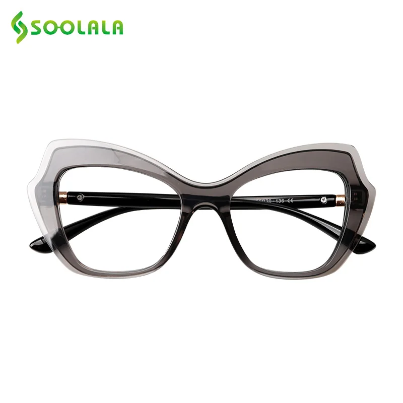 Женские компьютерные очки SOOLALA винтажные в оправе кошачий глаз с бабочками