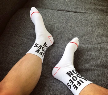

Airgott Origional Shark Regular Stylish Guy's Tube Long Socks Sunshine Skateboard Dead Fly Street Sports Couple christmas socks
