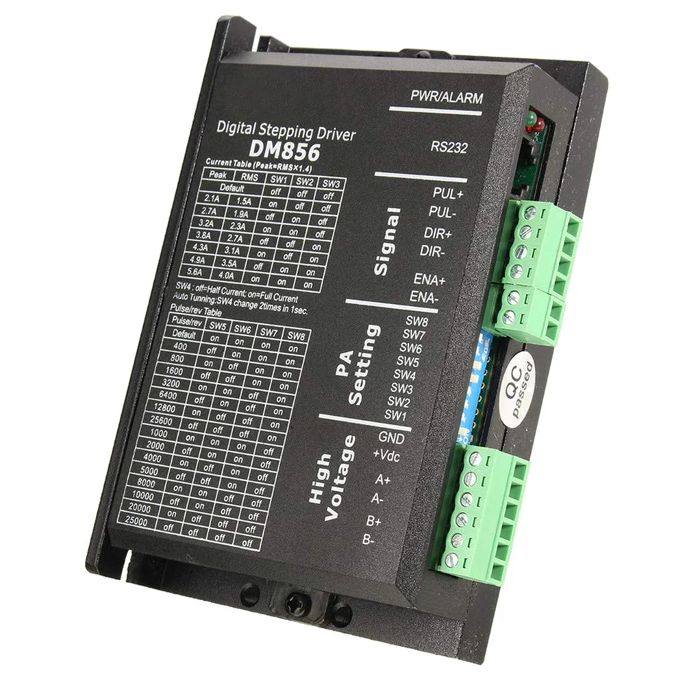 DM856 цифровой шаговый двигатель драйвер для 80V 0.5A до 5.6A двигатели