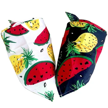 

Pet Dog Bandanas for Summer Fruit Bandanas Scarf Cotton Dog Triangular Bibs Fit for Small Middle and Large Dogs