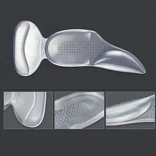 1 пара, женские стельки на пятке, силиконовый гель, Мягкая самоклеящаяся вставка для поддержки свода, защитные стельки на пятке, подушечки для обуви