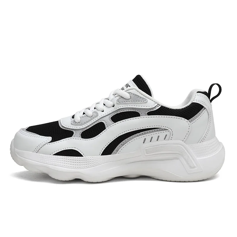 2021 Women's Lace-up Color Matching Sneakers Fashion Women's Shoes Comfortable Breathable Casual Shoes Women Mesh Platform Shoes