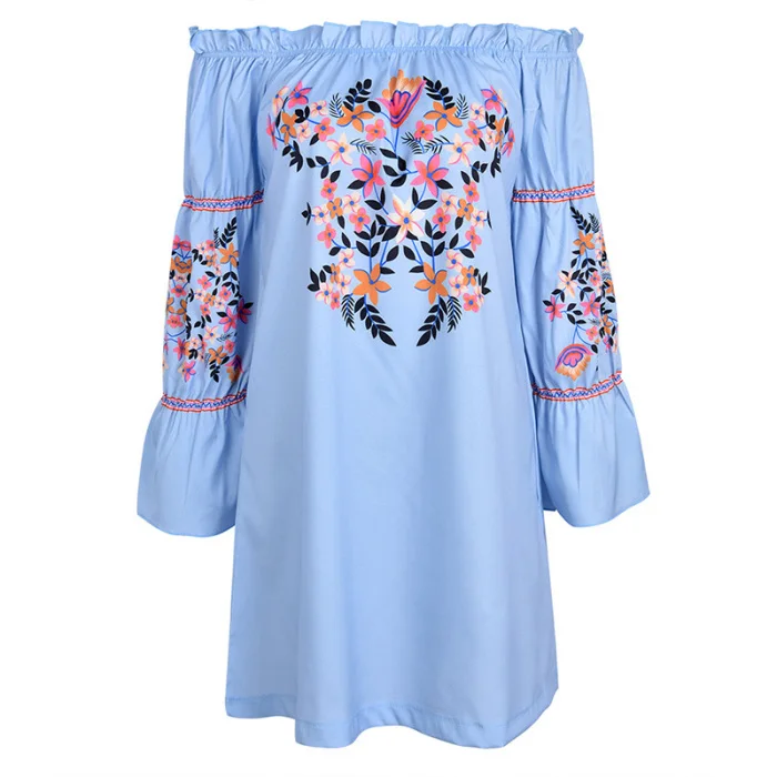 Лидер продаж, новое летнее сексуальное платье для, платье трапециевидной формы с цветочным рисунком, повседневный свободный сарафан с длинными рукавами, летнее праздничное платье, d88
