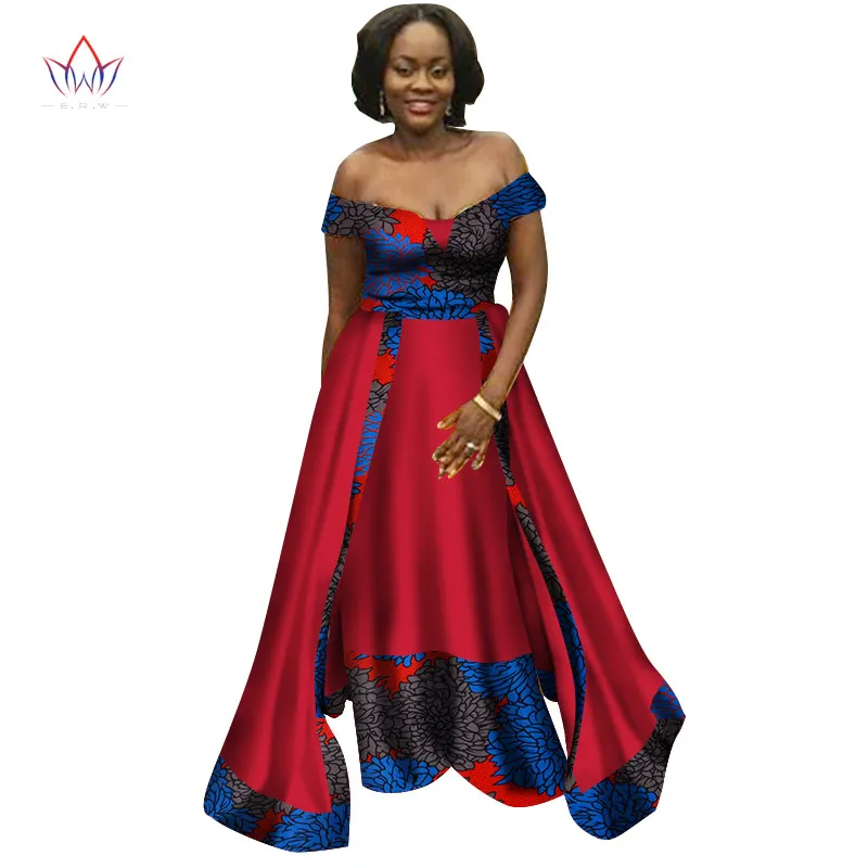 Африканские платья для женщин новые Африканские Восковые Дашики африканские рождественские платья для женщин длинное богемное платье размера плюс WY2369 - Цвет: 23