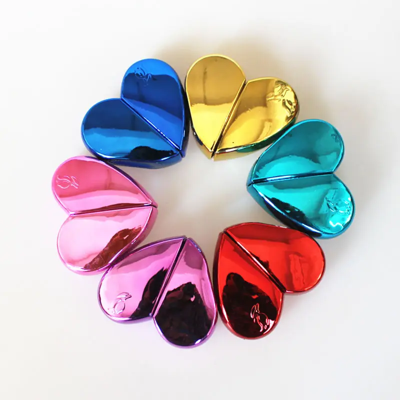 Perfume Bottle 6pcs/lot 25ml Heart Shaped Glass Perfume Bottles Spray Refillable Empty Atomizer For Women