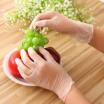

Disposable 9 Inch Pvc Transparent Gloves Anti-Puncture Ability Tapered Cuffs Anti-Bacterial Penetration 100 Pcs