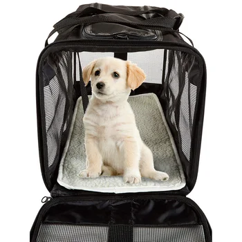 

Zipper Closure Outdoor Travel Wear Resistant Oxford Cloth Dogs Cats Pet Carrier With Shoulder Strap Airline Approved With Window