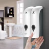 300ml*2 Self Adhesive Soap Dispenser Wall Mounted Manual Soap Dispenser Bathroom Shower Gel Liquid Shampoo Dispenser Holder ► Photo 1/6