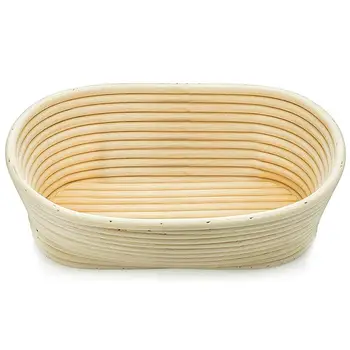 

3 sizes Oval Proofing Basket Bread Proofing Sourdough Proofing Banneton Basket Indonesian rattan bread storage basket 30FP12