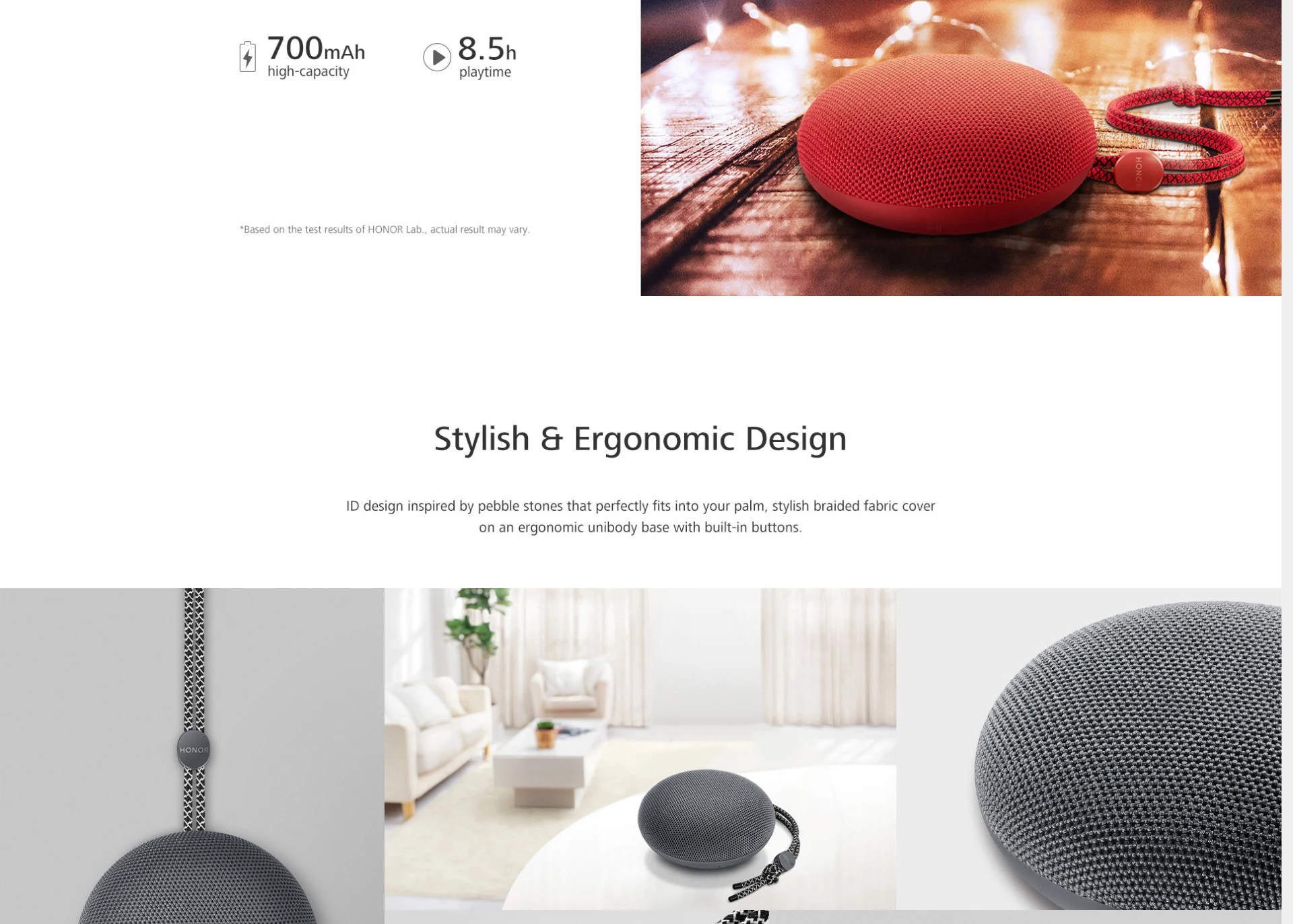 Huawei Honor Music Egg SoundStone динамик AM51 сабвуфер Bluetooth беспроводной портативный IPX5 Водонепроницаемый