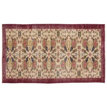 

Handmade Natural Vintage Turkish Area Rug 132x237 Cm-4'4''X7'9''