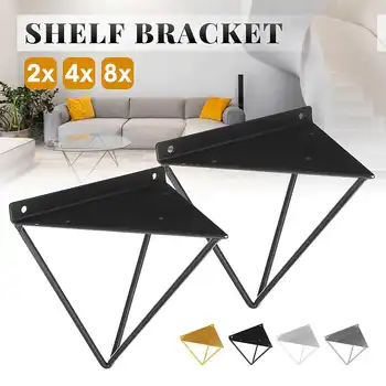 

2Pcs Triangle Folding Bracket Metal Heavy Support Plank Wall Mounted Bench Table Folding Shelf Bracket Home Furniture Hardware