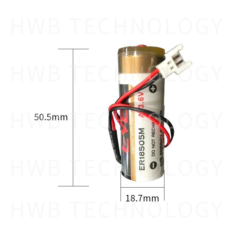 5 шт ER18505M ER18505 18505M 18505 литиевая батарея 3,6 V 3500mah PLC управление в литий-ионных батареях красный штекер батареи