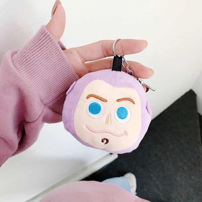 Чехол для наушников из мультфильма из мягкого плюша для Apple AirPods 1 2 Bluetooth гарнитура Buzz Fokry Меховой чехол для наушников Airpods с цепочкой