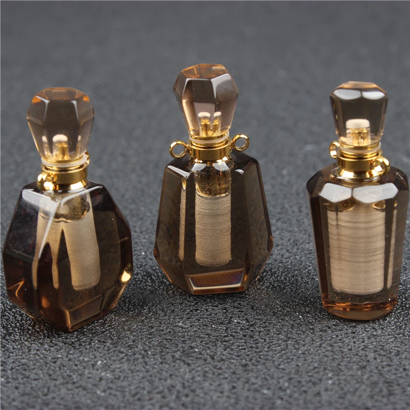 

Mini Perfume Bottle Citrine 3ML Portable Travel Cosmetic Container Perfume Bottle Cosmetic Container