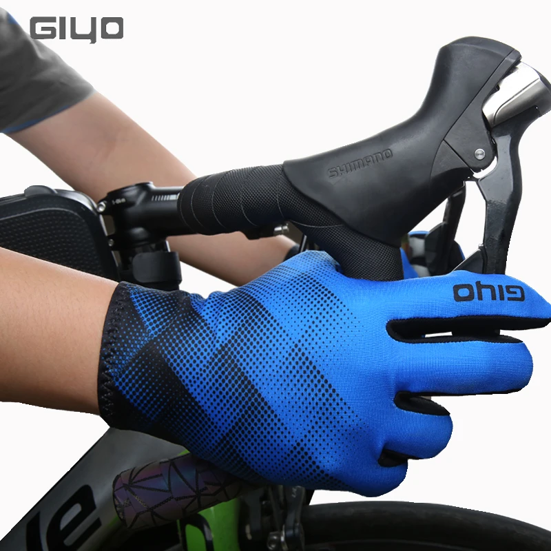 Giyo Térmicos de lana para ciclismo, manoplas deportivas de dedo completo para bicicleta de y carretera, otoño e invierno, guante de pantalla de ciclismo| AliExpress