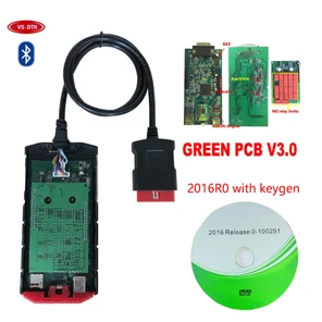 VCI для delphis vd ds150e cdp vd tcs cdp V9.0/V8.0/V3.0 bluetooth obd2 диагностический инструмент с 2016R0 keygen программным обеспечением с usb - Цвет: Bluetooth