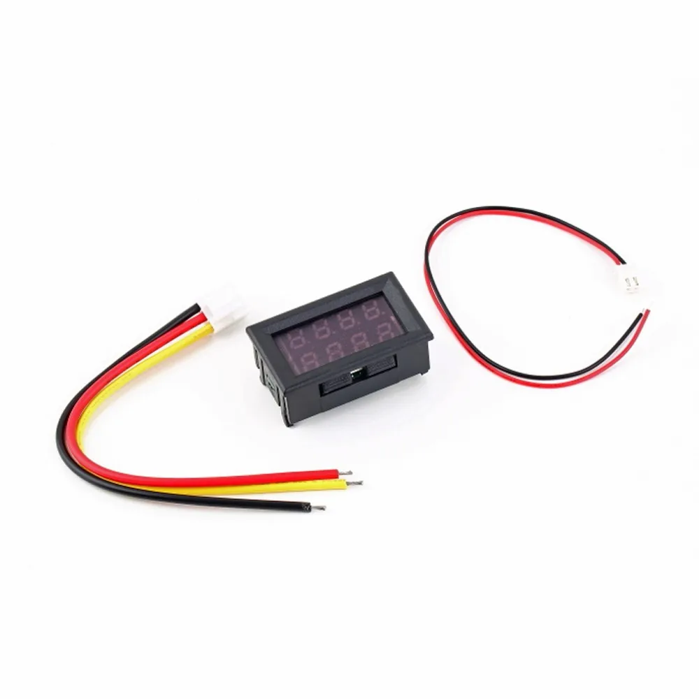 Mas Tech DC 0-30 в 10A Вольтметр Амперметр синий+ красный светодиодный Панель Ампер Цифровой вольтметр измеритель дропшиппинг