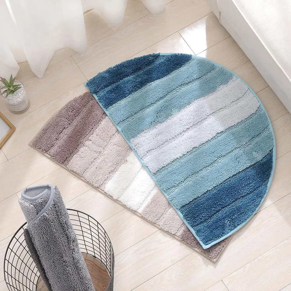 Коврик из микрофибры, мягкий коврик для ванной комнаты, противоскользящий водопоглощающий коврик для машинной стирки