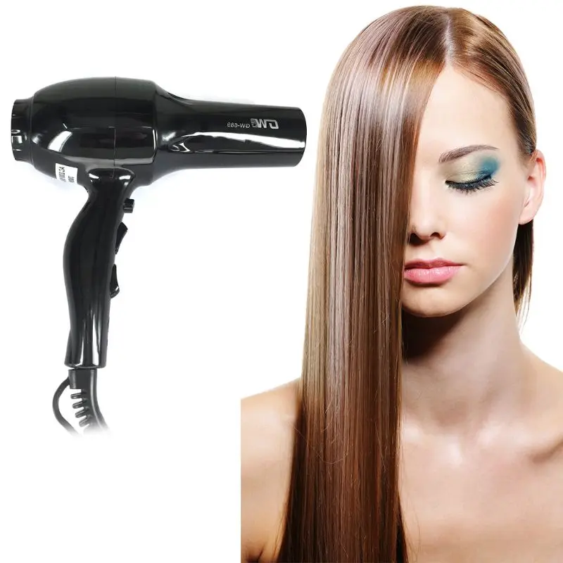 Фен профессиональный горячий холодный вентилятор 3000 Вт ручка Фен Styler концентратор низкий уровень шума салон ванная комната дома