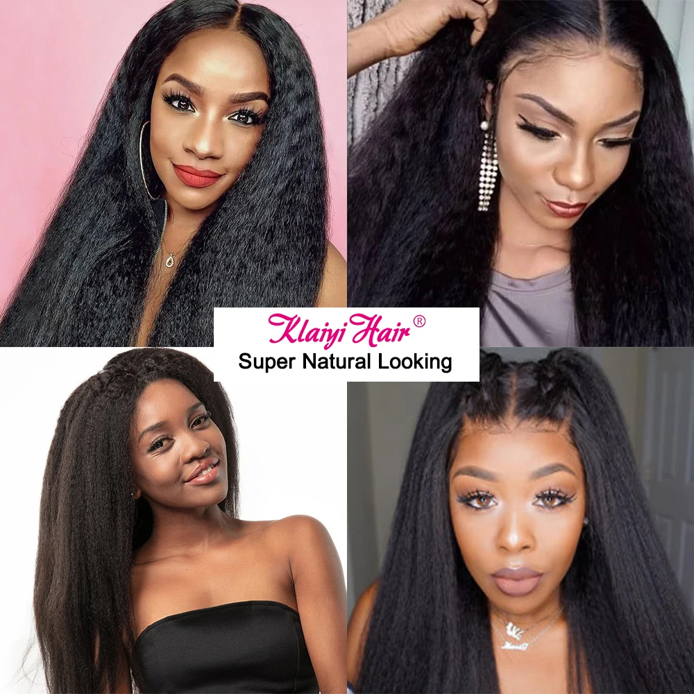 KLAIYI волосы U часть парик человеческие Glueless парики бразильские 100% Remy кудрявые