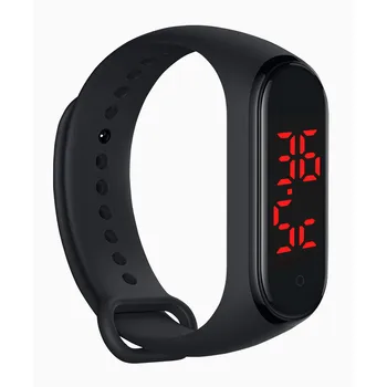 

Men Women Smart Band Bracelet Body Temperature Monitoring Touch Screen Waterproof Stop Watch LED Smart Band Sport Wristband