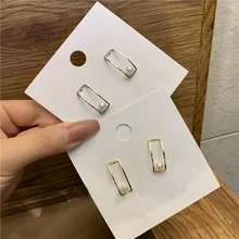 MENGJIQIAO Новые Модные Элегантные серьги-гвоздики с искусственным жемчугом, геометрические серьги для женщин, студентов, милые металлические украшения, Oorbellen подарок