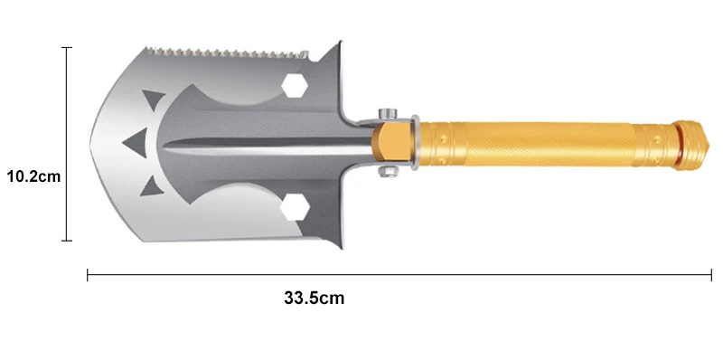 CHACHEKA 33,5 см походная Лопата садовые инструменты для выживания, многофункциональные лопаты для открывания бутылок ключ молоток безопасности