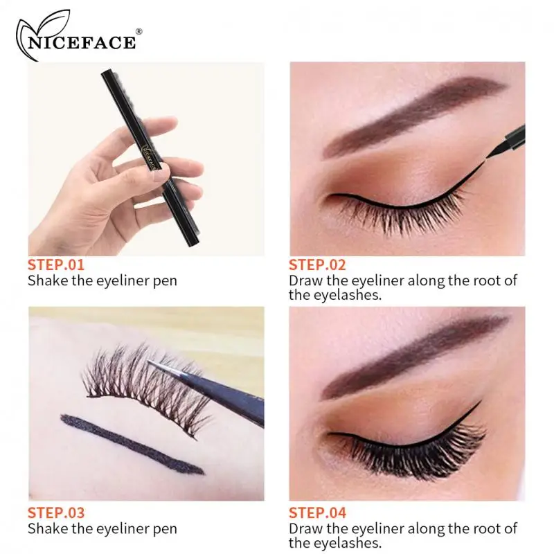Self-adhesive Eyeliner Waterproof Not-blooming Natural Long Lasting Eyeliner Pen Hard Head Quick Dry Sweatproof Eyeliner Gel Pen Self-adhesive Eyeliner Waterproof Not-blooming Natural Long Lasting Eyeliner Pen Hard Head Quick Dry Sweatproof Eyeliner Gel Pen