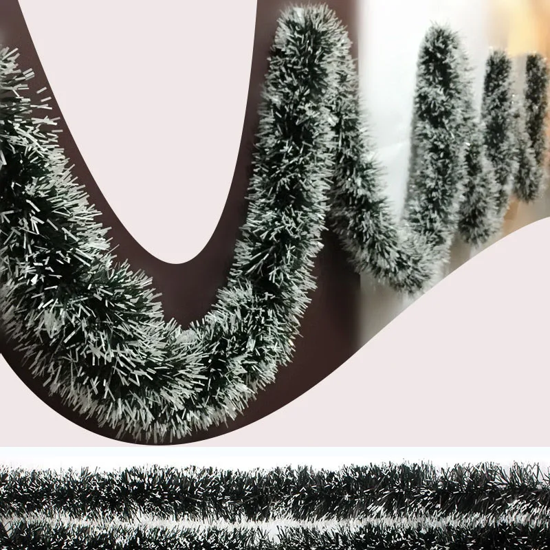 

2M PVC Green Grass Christmas Decoration Bar Tops Ribbon Garland Christmas Tree Ornaments
