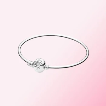 

2019 100% 925 Sterling Silver Original Authentic Starry Night Button Bracelet Women Charm Fashion DIY Jewelry Free Shipping