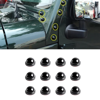 

A-pillar Bolts Protection Decoration Cover for Jeep Wrangler JK/Plus/BJ40L 2007-2017 Car External Accessories ABS Black Chrome