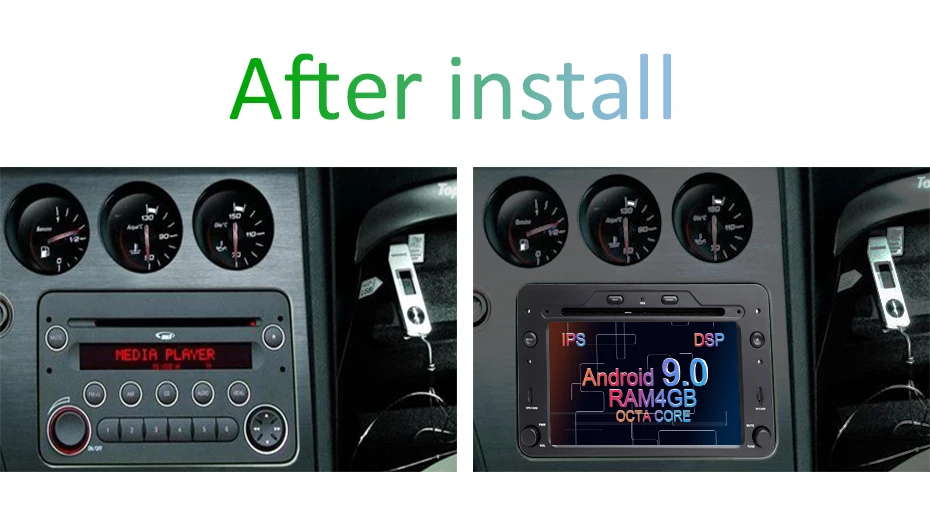 Top 4G 64G DSP 8 CORE Android 9.0 Car Multimedia dvd Player GPS navigation For Alfa 159/Romeo/Spider/Brera/159 Sportwagon car Radio 2