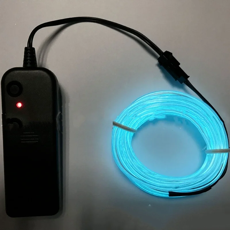 

1m/3m/5m Luminous EL Wire Cable DIY Costumes Car Decoration Lights Dance Party Home Neon Decor LED Strip