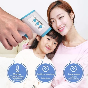

Forehead Ear Thermometer Digital Infrared Temporal Thermometer for Babies Kids Adults Instant Infrared Forehead Body Thermometer
