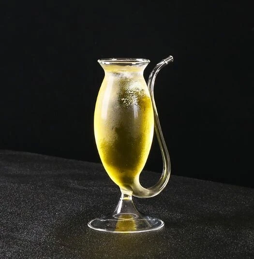 Red Wine Glass Vodka Shot Cup New Arrival Whiskey Glassware Drinking Tube Mug Sucking For Barware