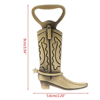 

New 1PC European Wedding Gifts Western Metal Cowboy Boots Beer Bottle Opener Wedding Favor Festival Party Supplies
