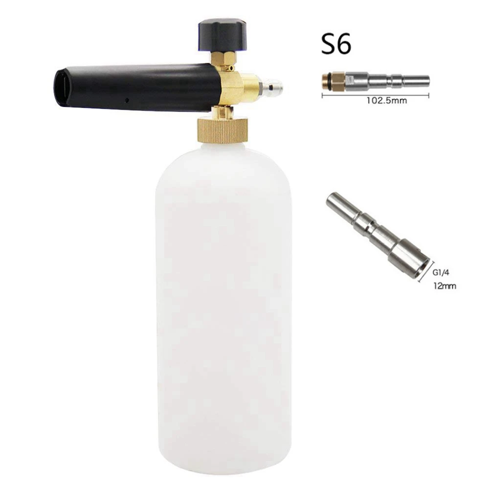 Snow Foam Gun S6 SPTA пенопласт высокого давления для Karcher профессиональная Автомойка распылитель пистолет Снежная пеногонная пушка автомобильный пистолет-распылитель моющего средства - Цвет: Snow Foam Gun S6