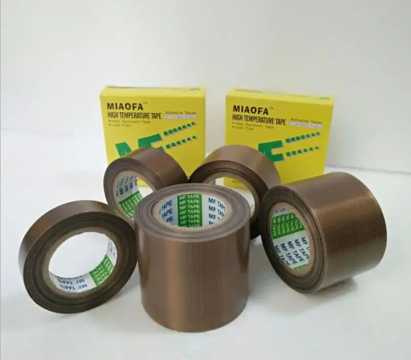 973MF-S 0,13 PTFE высокотемпературная термостойкая клейкая лента для вакуумных, ручных и импульсных герметиков