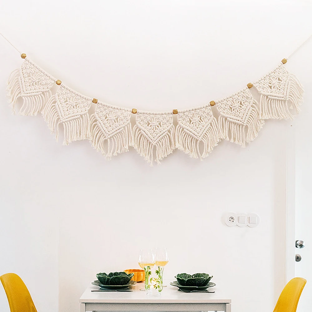 Bohemian Banners Macrame Wall Hanging Tapestry Art Wall Accents Yellow Beads Tassels Chic Boho Decor Dorm Room Home Decoration Bohemian Banners Macrame Wall Hanging Tapestry Art Wall Accents Yellow Beads Tassels Chic Boho Decor Dorm Room Home Decoration