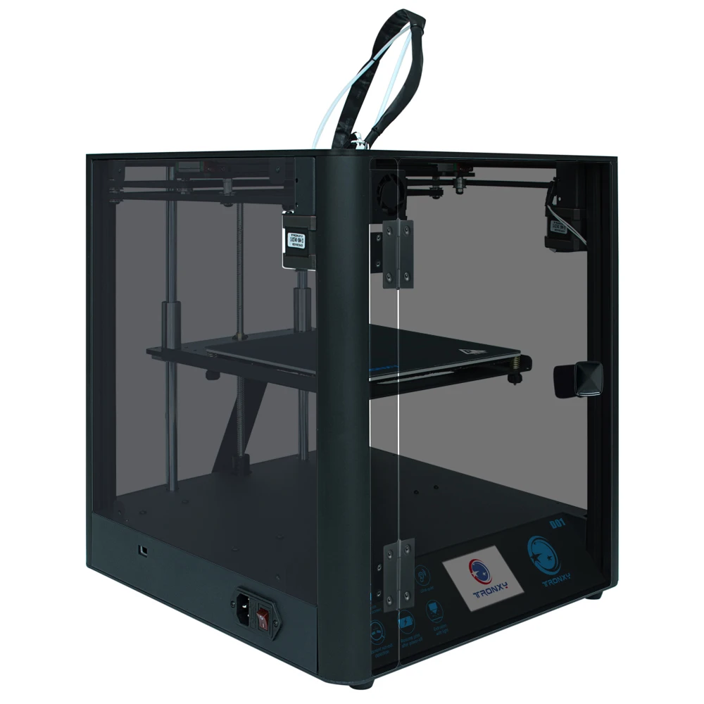 Белый 2019Tronxy D01 3d принтер промышленный линейный направляющий рельсовый сердечник XY Titan экструдер бесшумный дизайн Высокоточный printingHigh качество - Цвет: Белый
