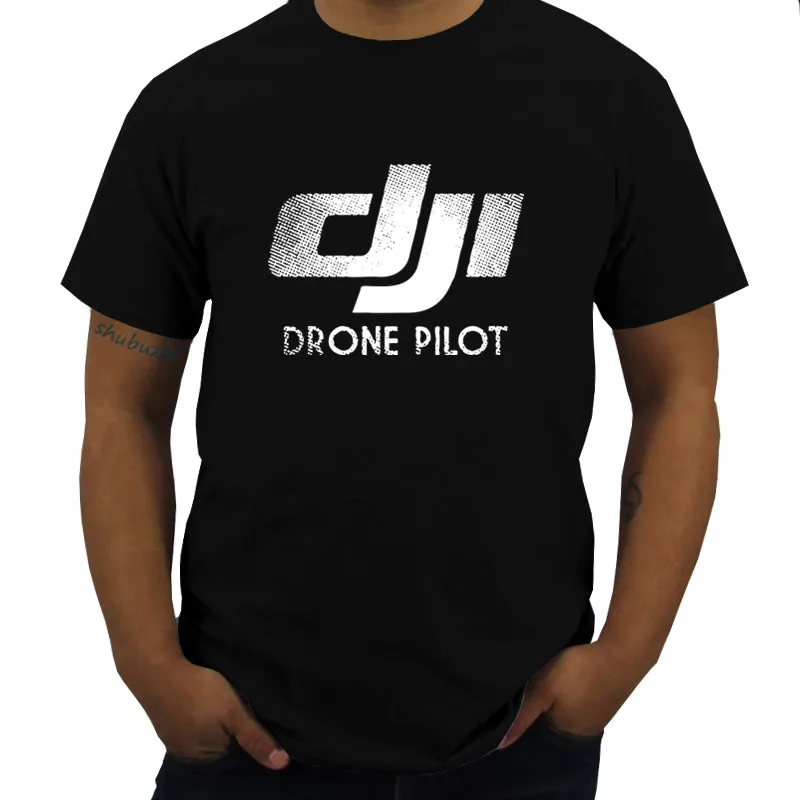 T-shirt d'été en coton pour hommes et femmes, haut de marque, nouveauté, DJI  Spark DJI Drone Phantom 4 Pilot, mode unisexe, Teeshirt
