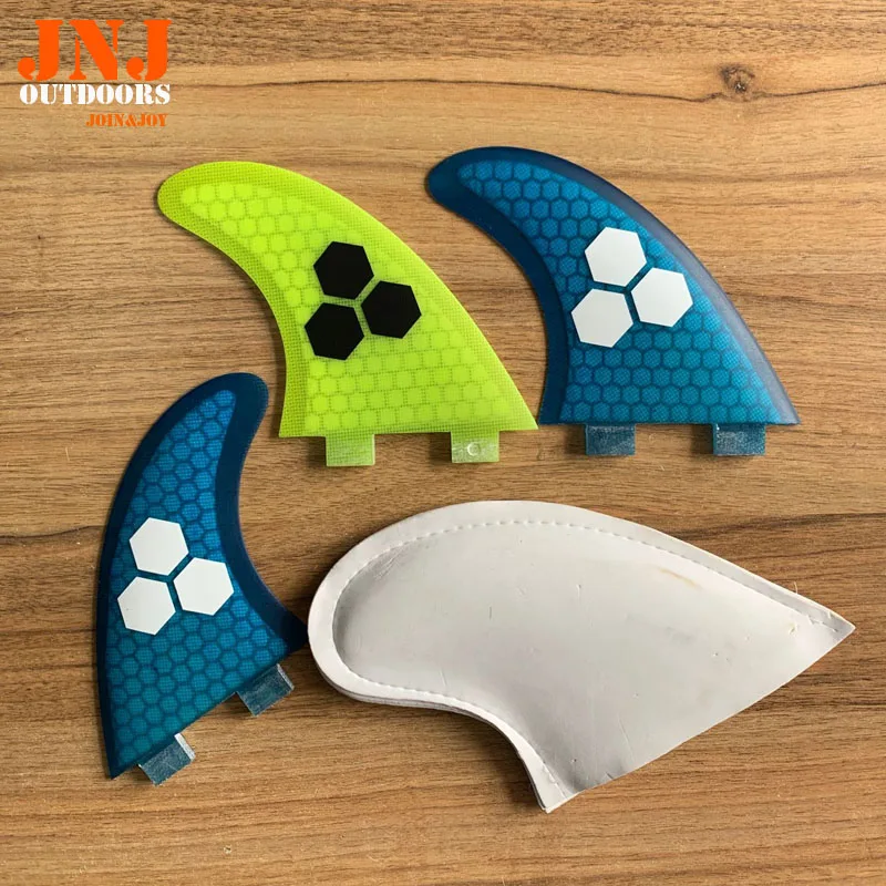 JNJ colorful surfboard fins FCS G5 M thruster fin made by honeycomb and fiberglass | Спорт и развлечения