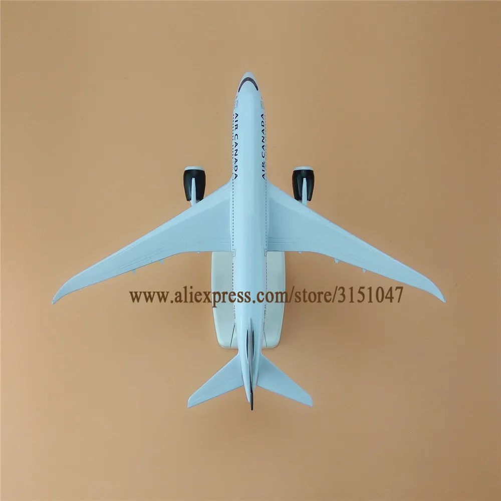 20 см черный новый воздух Канада B787 Boeing 787 Airlines модель самолета сплав Металл литье