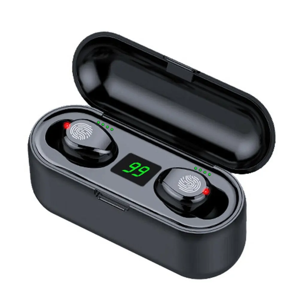 Новинка, беспроводные наушники F9, Bluetooth 5,0, TWS, гарнитура, Hi-Fi, Мини, для занятий спортом, бега, наушники, Поддержка iOS/Android телефонов, HD вызов