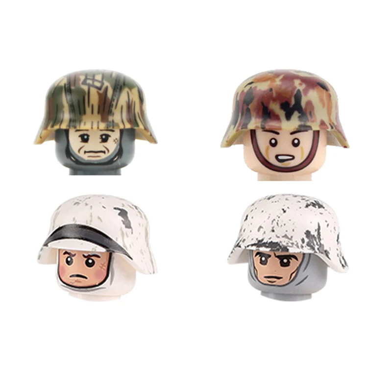 WW2 German Military Building Blocks Army Infantry Tank Soldiers Officers Weapons Gun Helmet Accessories Mini Bricks Toy For Kids
